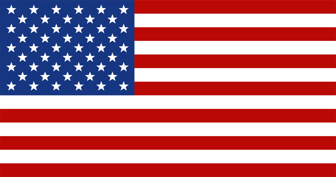 USA Flag and Map.
